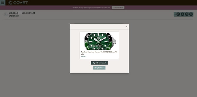 Watch Card Try With Your Asset